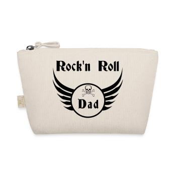 Dad Rock and Roll Skull Wings - Bio-Täschchen - Natur - Vorne