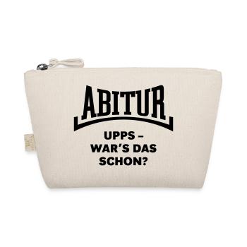 Abitur: Upps – War’s Das Schon? (Konkav / Black) - Bio-Täschchen - Natur - Vorne