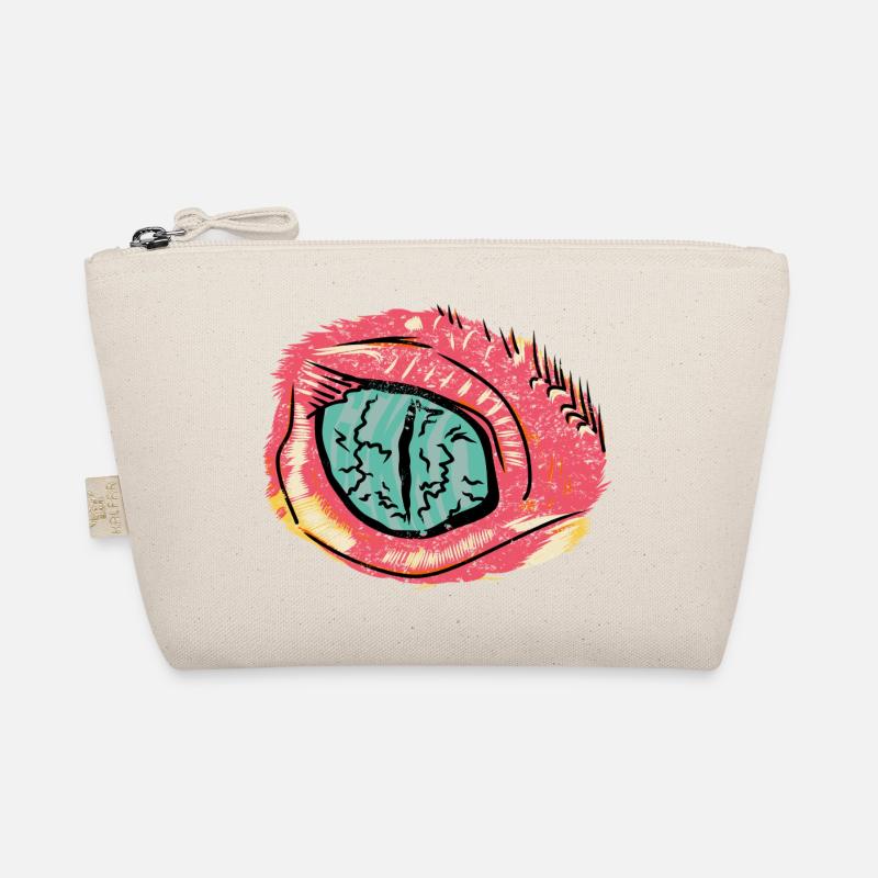 Bindehautentzündung im Pop-Art-Stil - Bio-Täschchen - Natur