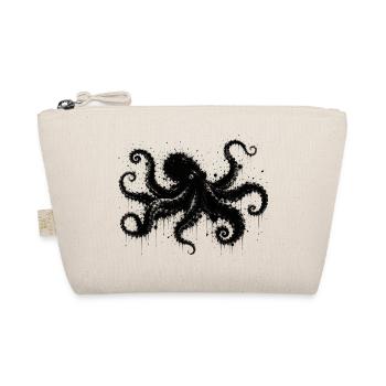 Octopus Octopus Watercolor Splatter Design - Organic Pouch - nature - Front
