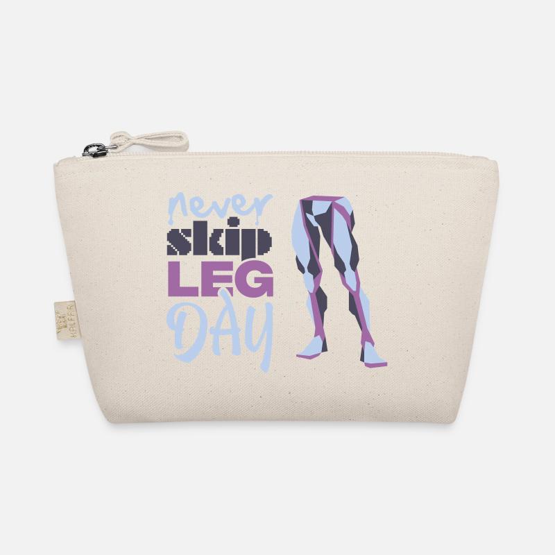 Never Skid Leg Day Grafik Bio-Täschchen