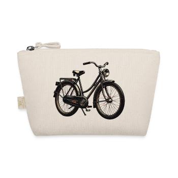 Vintage Bicycle Illustration City Bike - Organic Pouch - nature - Front