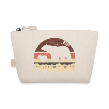 Papa Bear - Father Father's Day Gift - Organic Pouch - nature - Front