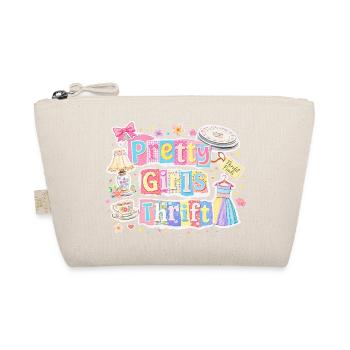 Pretty Girls Thrift Thrift Store Vintage Fashion - Organic Pouch - nature - Front