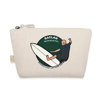 Raglan Neuseeland Weltklasse Linkshand-Surf - Bio-Täschchen - Natur - Vorne