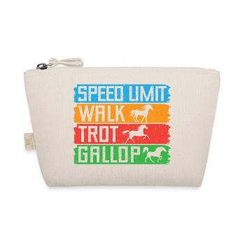 Hobby Horse Rider Walk Trot Gallop English Riding - Bio-Täschchen - Natur - Vorne