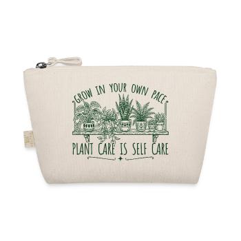 Growing at your own pace – plant self-love - Organic Pouch - nature - Front