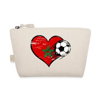 Flag football marocain avec cœur utilisé - Trousse biologique - nature - Devant