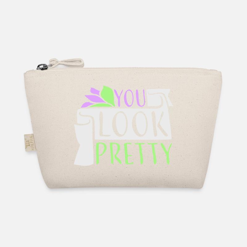 You Look Pretty Funny Complement Self Love Logo Organic Pouch