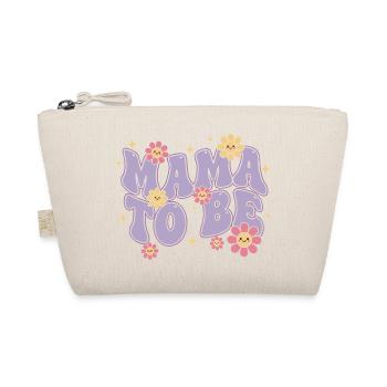 Gender Reveal Mama To Be Baby Shower Mom Dad - Organic Pouch - nature - Front