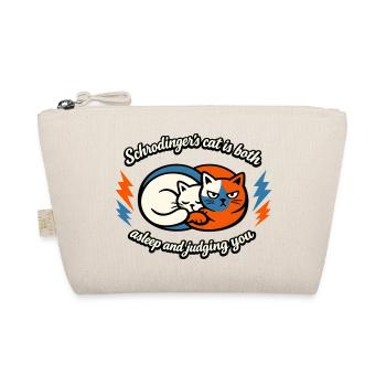 Schrödinger's cat: Sleeping and judging - Organic Pouch - nature - Front