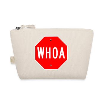 Whoa-Stoppschilder-Design - Bio-Täschchen - Natur - Vorne