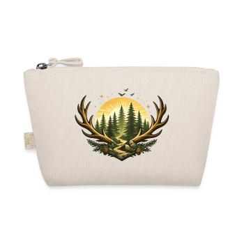 Chemin forestier au soleil avec cadre en bois de bois - Trousse biologique - nature - Devant