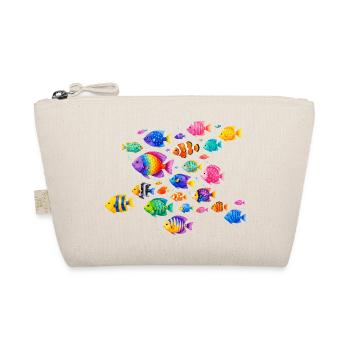 Colorful Tropical Fish Illustration - Organic Pouch - nature - Front