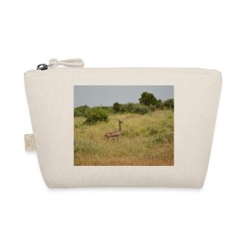 Deer in the steppe grass - Organic Pouch - nature - Front