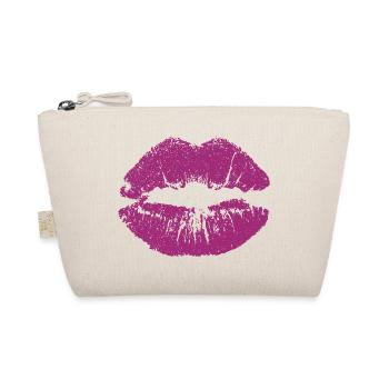 Kissable Lips with Lipstick Lip Imprint Pink - Organic Pouch - nature - Front