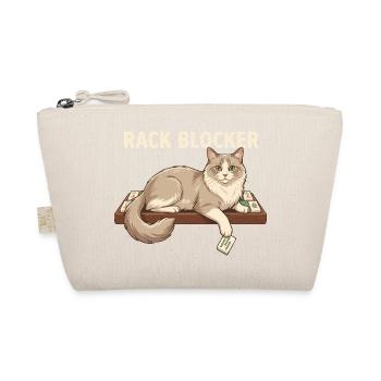 Mahjong Rack Blocker Cat - Organic Pouch - nature - Front