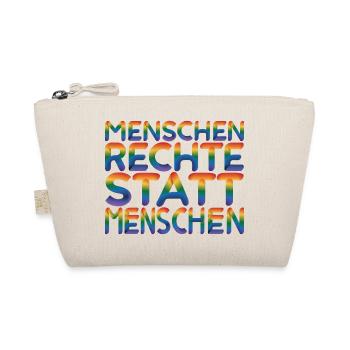 Menschenrechte Statement für Demokratie Fans - Bio-Täschchen - Natur - Vorne