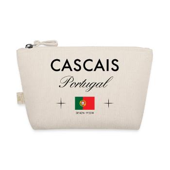 Cascais Portugal Coordinates Travel Souvenir - Organic Pouch - nature - Front