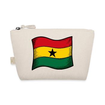 Ghana Flag Red Gold Green Star - Organic Pouch - nature - Front
