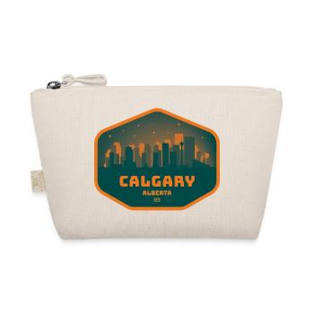 Calgary Skyline Nacht - Bio-Täschchen - Natur - Vorne