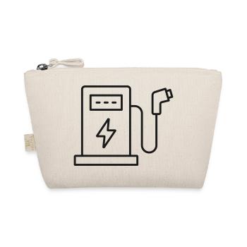Ladestation-Symbol für Elektrofahrzeuge - Bio-Täschchen - Natur - Vorne