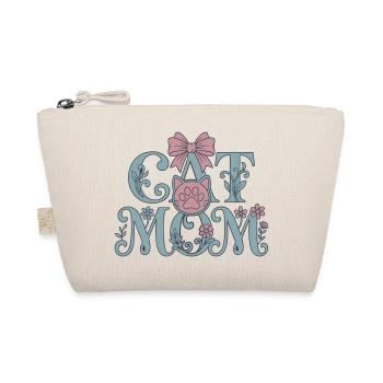 Cat Mom – Katzenliebe | Geschenk für Katzenmama - Bio-Täschchen - Natur - Vorne