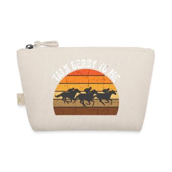  Talk Derby To Me Horse Racing Vintage Retro Derby - Bio-Täschchen - Natur - Vorne