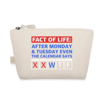 Fact of Life – Wednesday W, Thursday T, Friday F - Bio-Täschchen - Natur - Vorne