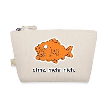 atme. mehr nich. – Fisch Meme - Bio-Täschchen - Natur - Vorne