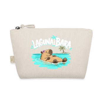 Capybara Lagunabara Sommer Urlaub Meer Tierhumor - Bio-Täschchen - Natur - Vorne