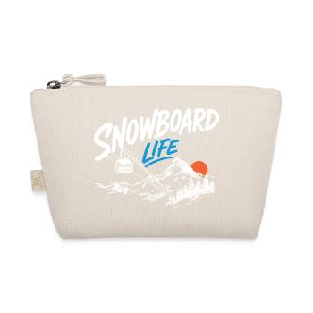 Snowboard Life Gondel Seilbahn & Berge Wintersport - Bio-Täschchen - Natur - Vorne