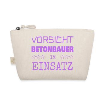 Beruf Betonbauer - Bio-Täschchen - Natur - Vorne