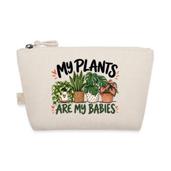 Botanische Pflanzenmama Gärtnerin Grüne Daumen-Dame Kunst - Bio-Täschchen - Natur - Vorne