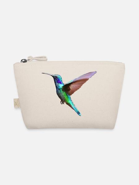 Kolibri – Vogelillustration - Bio-Täschchen - Natur