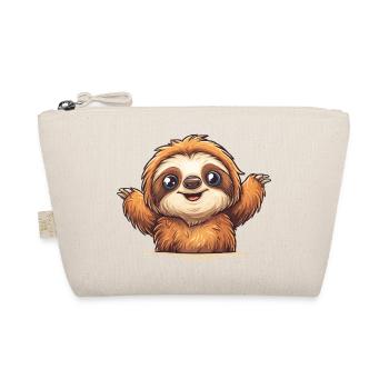 Flausch Sloth - Bio-Täschchen - Natur - Vorne