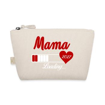 Mama Loading 2027 Herz - Bio-Täschchen - Natur - Vorne