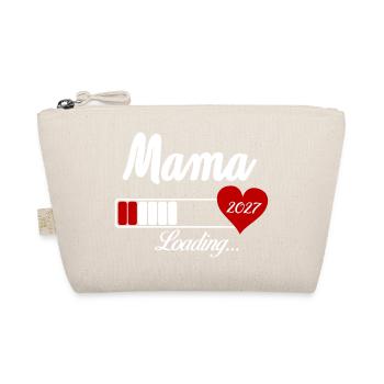 Mama Loading 2027 Herz - Bio-Täschchen - Natur - Vorne