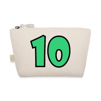 10. 10 JAHRE. 10-JÄHRIGES JUBILÄUM. 10-JÄHRIGES JUBILÄUM. - Bio-Täschchen - Natur - Vorne