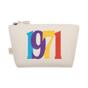Geboren 1971 Geburtstagsgeschenk Geburtstag 71 - Bio-Täschchen - Natur - Vorne