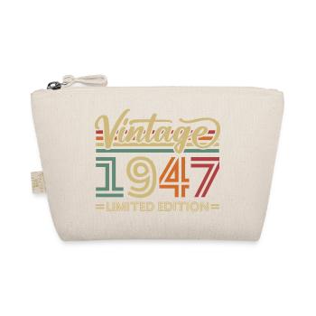 Vintage 1947 Limited Edition Geburtstag Retro - Bio-Täschchen - Natur - Vorne