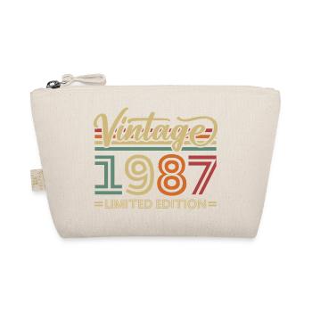 Vintage 1987 Limited Edition Geburtstag Retro - Bio-Täschchen - Natur - Vorne