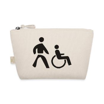 Rollstuhl - wheelchair - Bio-Täschchen - Natur - Vorne