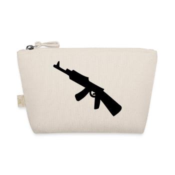 Waffe - Uzi - Bio-Täschchen - Natur - Vorne