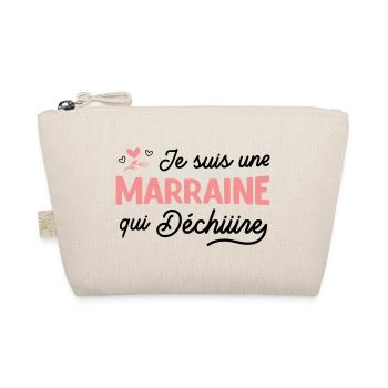 Marraine qui déchire - cadeau tante - Trousse biologique - nature - Devant