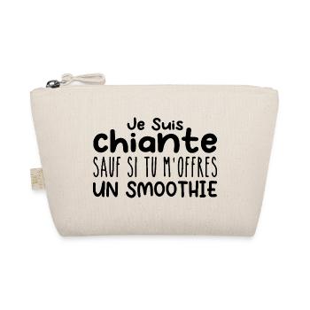 Frau, die liebt: Smoothie. Lustiger Design-Humor - Bio-Täschchen - Natur - Vorne