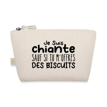 Frau, die anbetet: Cookies. Lustiger Design-Humor - Bio-Täschchen - Natur - Vorne