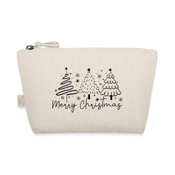 Merry Christmas - Bio-Täschchen - Natur - Vorne