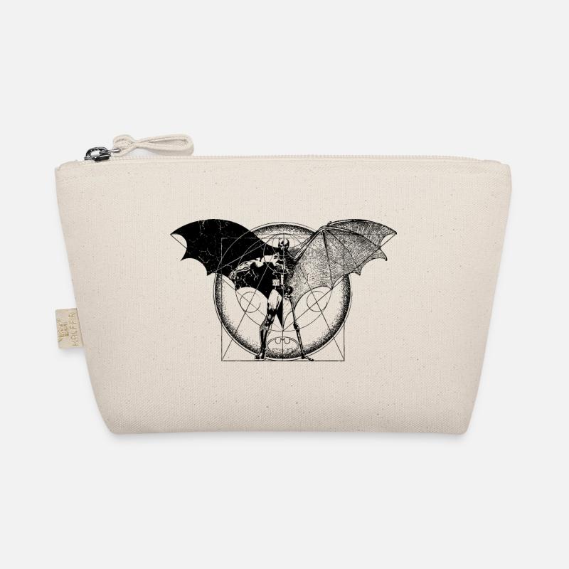 Batman Wings Zeichnung - Bio-Täschchen - Natur