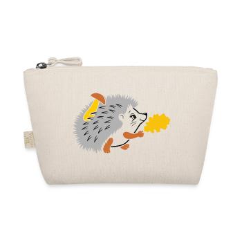 Hedgehog on a walk - Organic Pouch - nature - Front